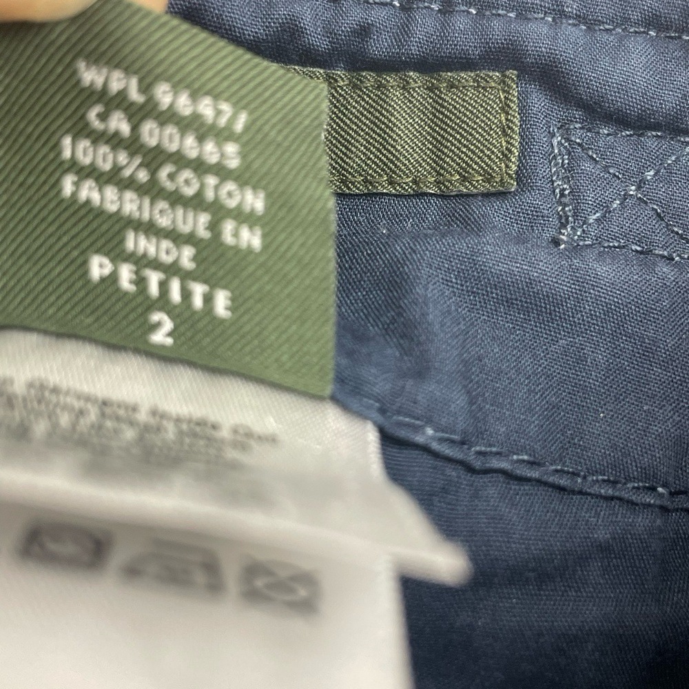 Eddie Bauer Blue Drawstring Hem‎ Cargo  Mercer Fit Bermuda Shorts Petite 2 - Picture 10 of 11